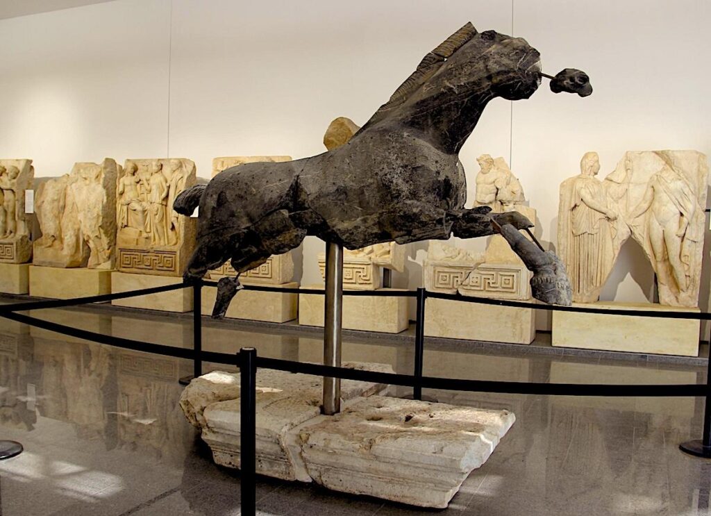 Blue Horse - Aphrodisias Basilica - 4th Century A.D.