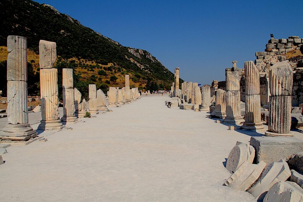 Basilica Stoa adjacent to State Agora in Ephesus