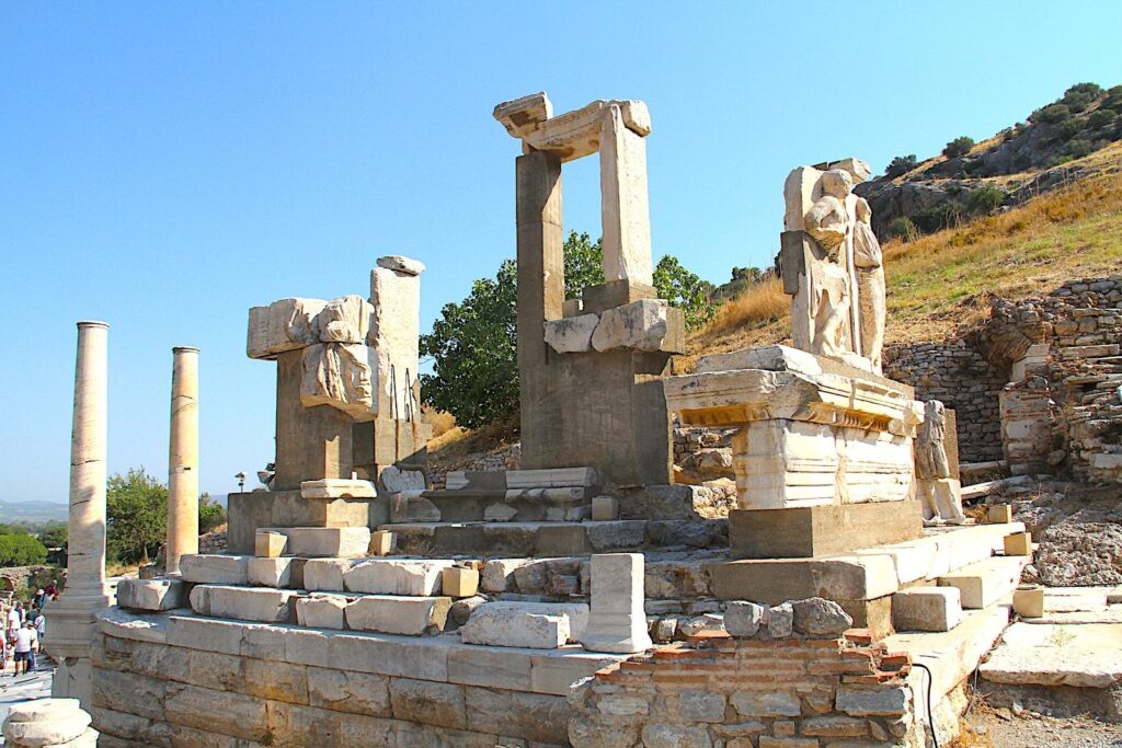 The Memmius Monument on Kouretes Street