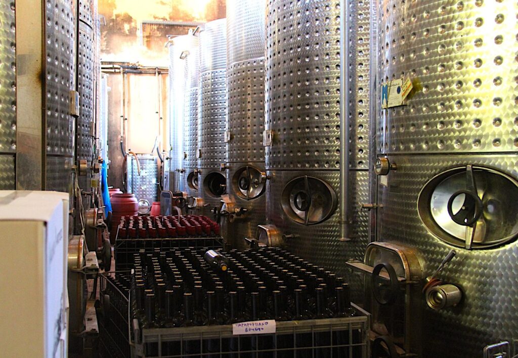 Ariousios Winery Fermentation Tanks