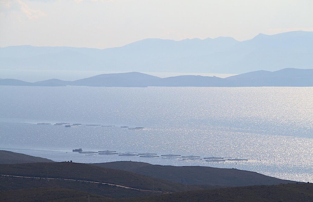 View from Karaburun to Inousses & Chios Islands