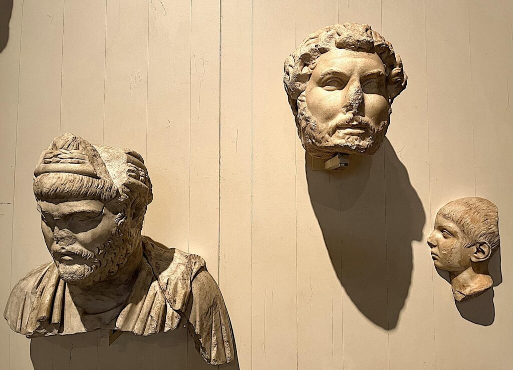 Busts of Agonothetes, Hadrian & a Boy (2nd - 3rd century A.D.)