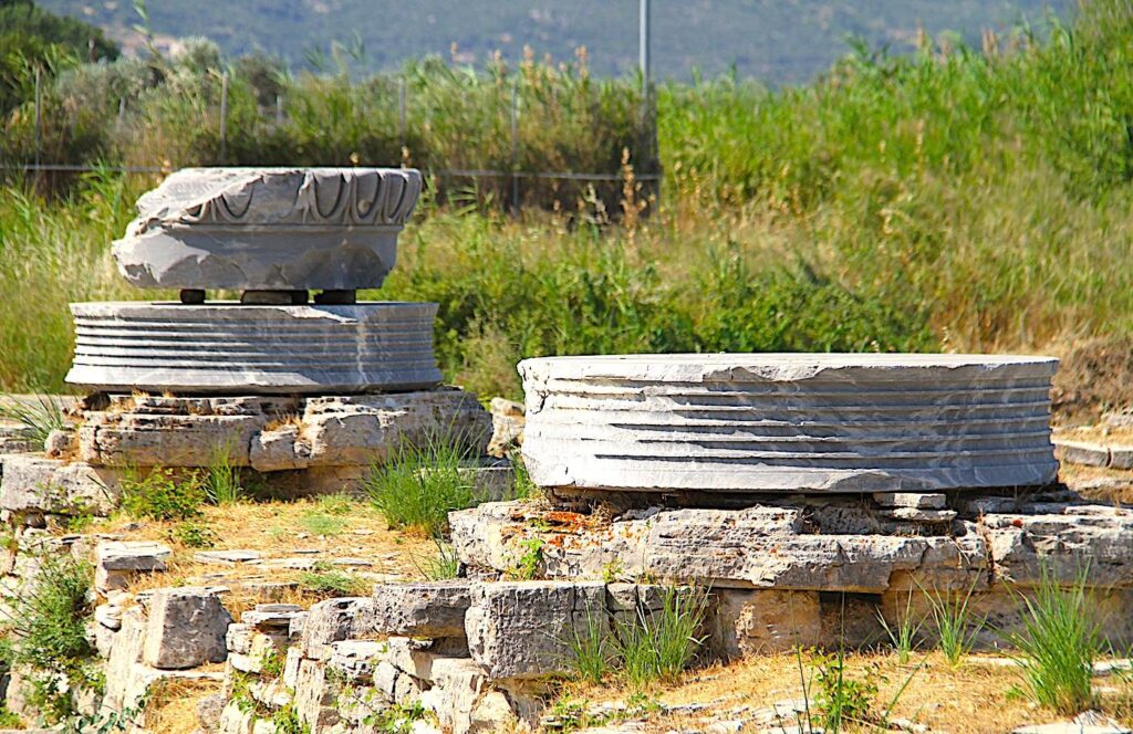 Column Bases, Temple of Hera