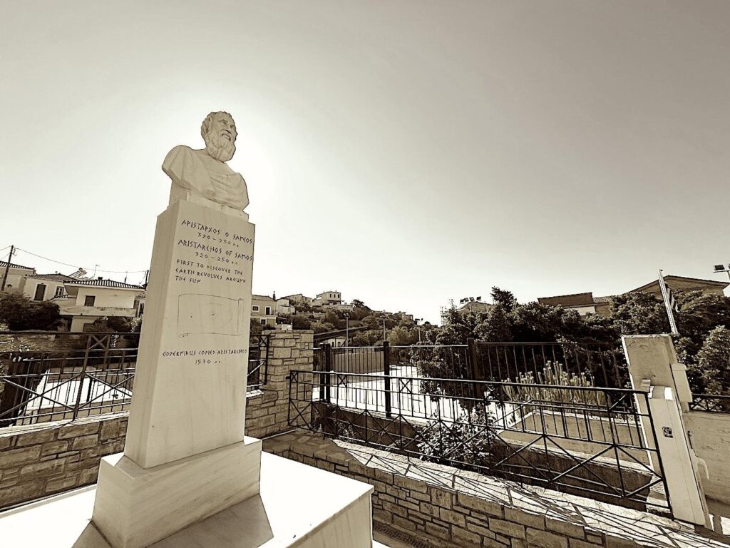 Bust of Aristarchos of Samos in Karlovasi
