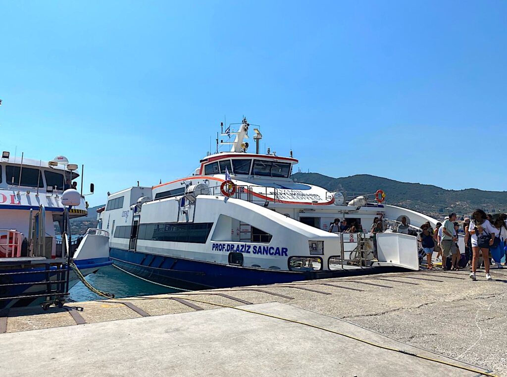 Passenger ship Prof. Dr Aziz Sancar in Lesbos