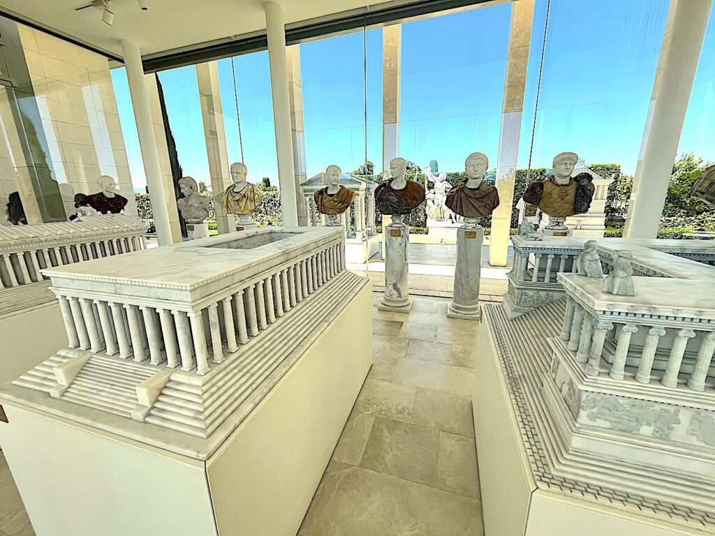 Replicas of Temples & Selection Roman Emperor Busts